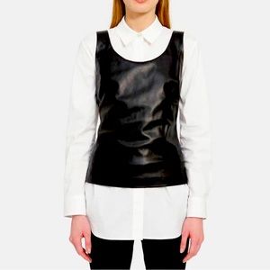 Leather vest/ sleeveless top!